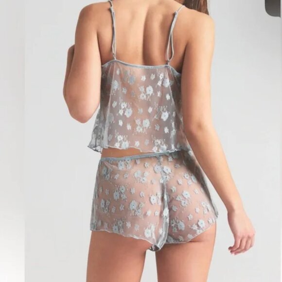 NWT SKIMS intimates scoop cami and short set mercury two tone size L Sold out - Picture 2 of 3